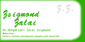 zsigmond zalai business card